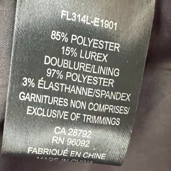 NEW!! Forest Lily Metallic Jacquard Ruffle Hem Dress, Size 8 - Picture 16 of 16